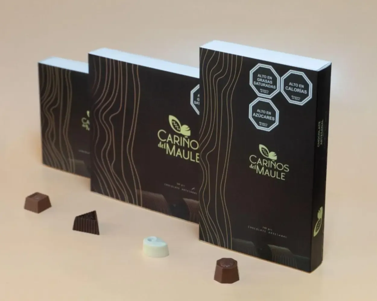 Cajas de chocolate Cariños del Maule